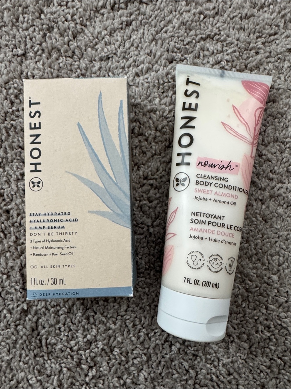 HONEST Hyaluronic Acid + NMF & Nourish Body Conditioner - Sweet Almond